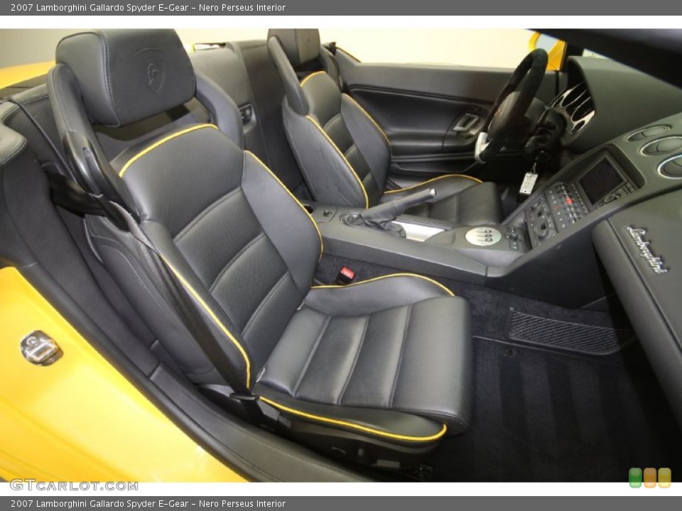 Nero Perseus Interior Front Seat for the 2007 Lamborghini Gallardo Spyder E-Gear #64522346