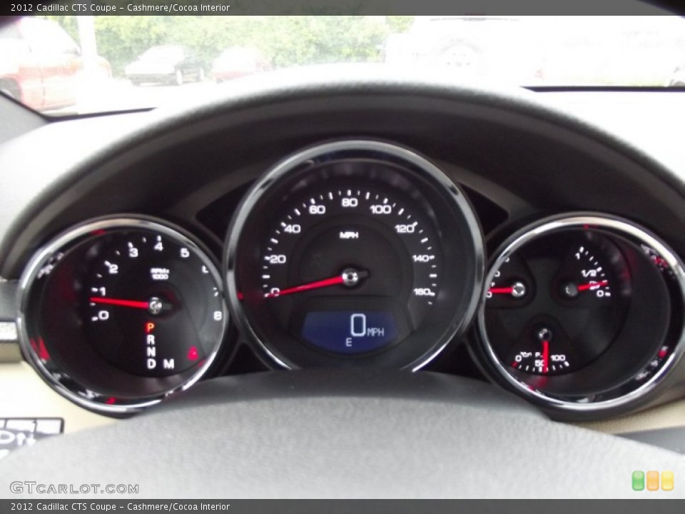 Cashmere/Cocoa Interior Gauges for the 2012 Cadillac CTS Coupe #64532052