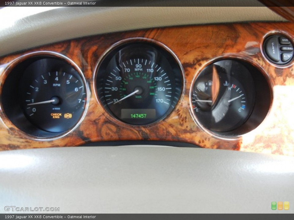 Oatmeal Interior Gauges for the 1997 Jaguar XK XK8 Convertible #64532162