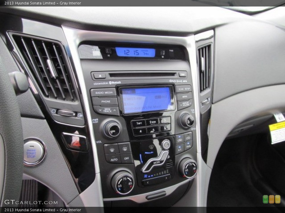 Gray Interior Controls for the 2013 Hyundai Sonata Limited #64541247