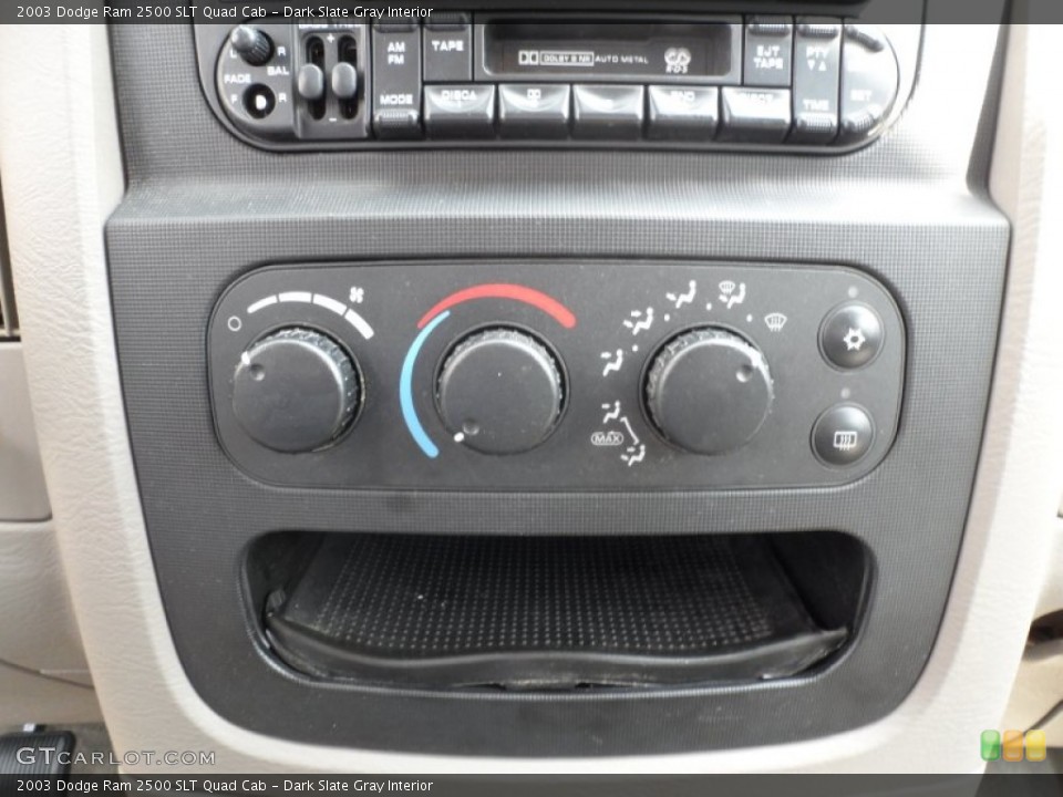 Dark Slate Gray Interior Controls for the 2003 Dodge Ram 2500 SLT Quad Cab #64542174