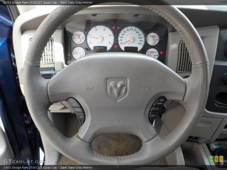 Dark Slate Gray Interior Steering Wheel for the 2003 Dodge Ram 2500 SLT Quad Cab #64542186