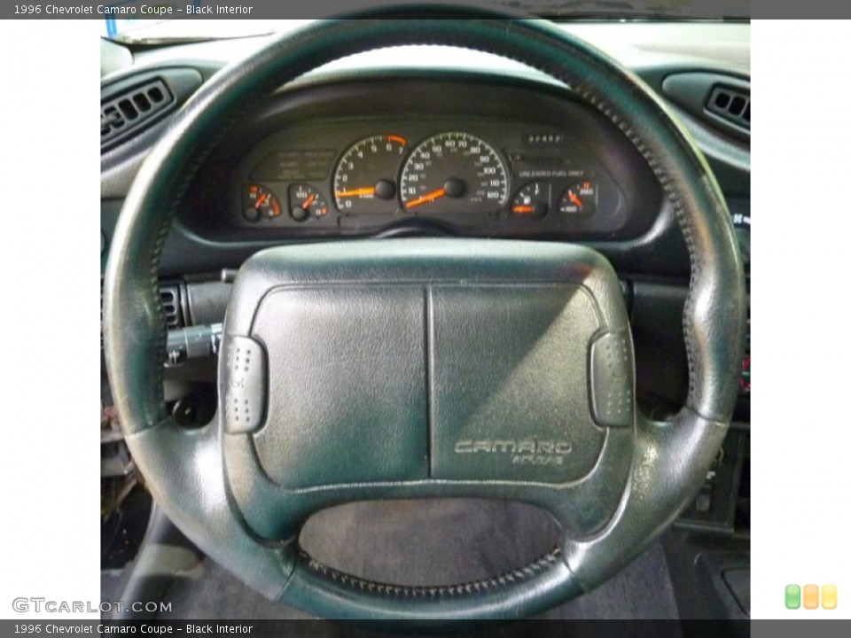 Black Interior Steering Wheel for the 1996 Chevrolet Camaro Coupe #64543181