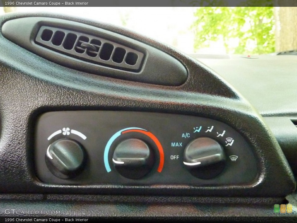 Black Interior Controls for the 1996 Chevrolet Camaro Coupe #64543197