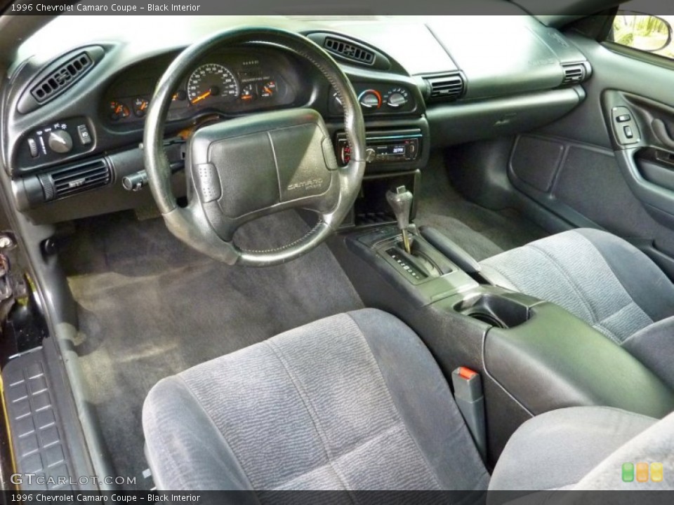 Black Interior Prime Interior for the 1996 Chevrolet Camaro Coupe #64543211