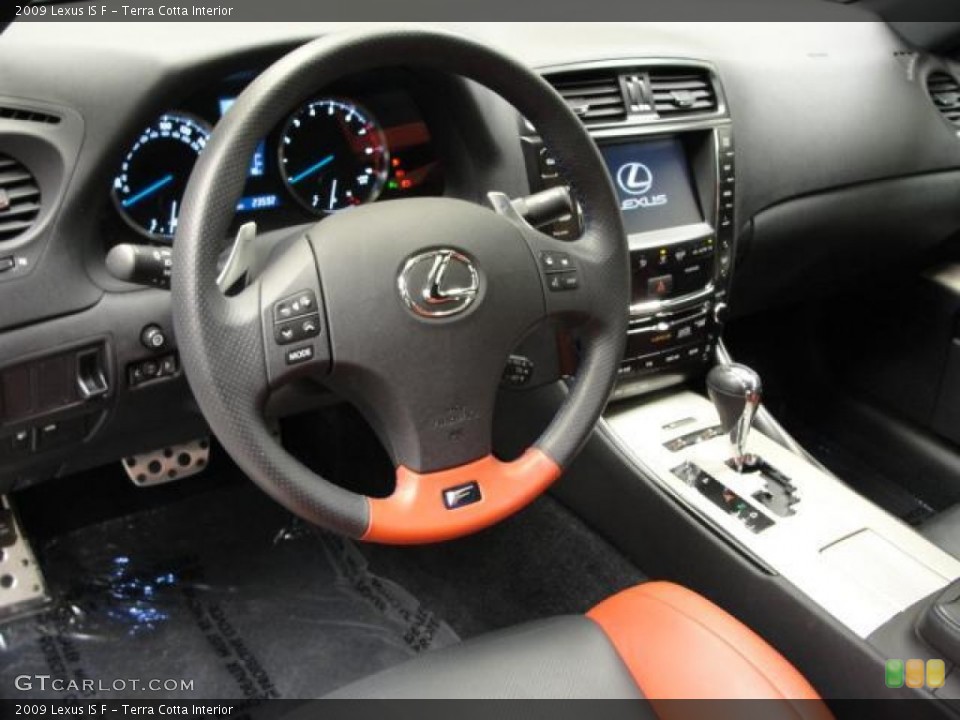 Terra Cotta Interior Steering Wheel for the 2009 Lexus IS F #64545468