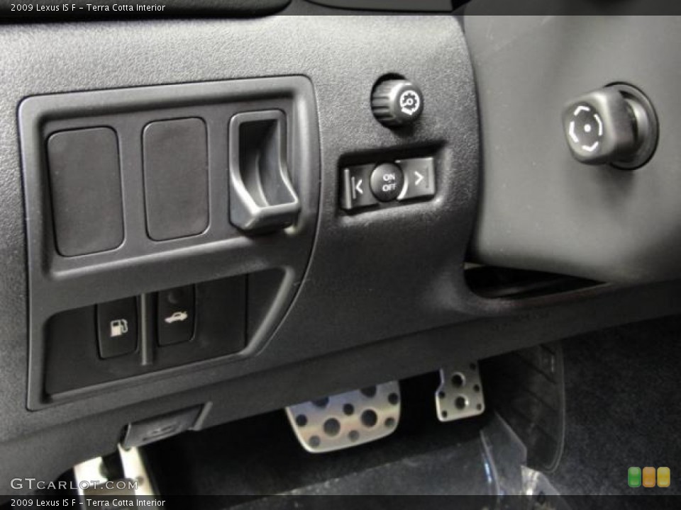 Terra Cotta Interior Controls for the 2009 Lexus IS F #64545505
