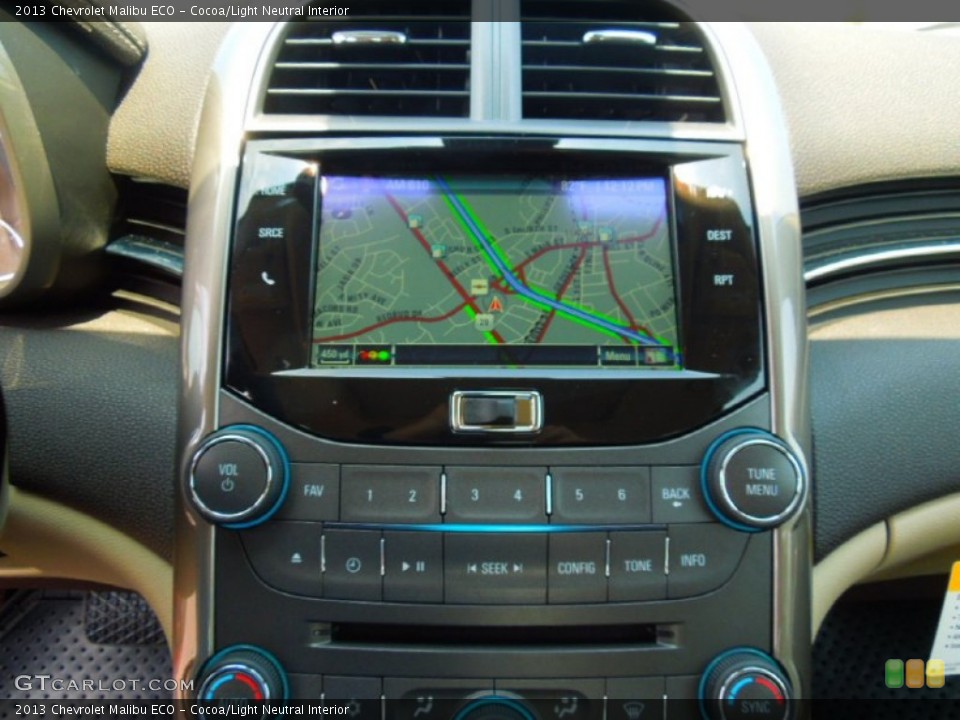 Cocoa/Light Neutral Interior Navigation for the 2013 Chevrolet Malibu ECO #64546836