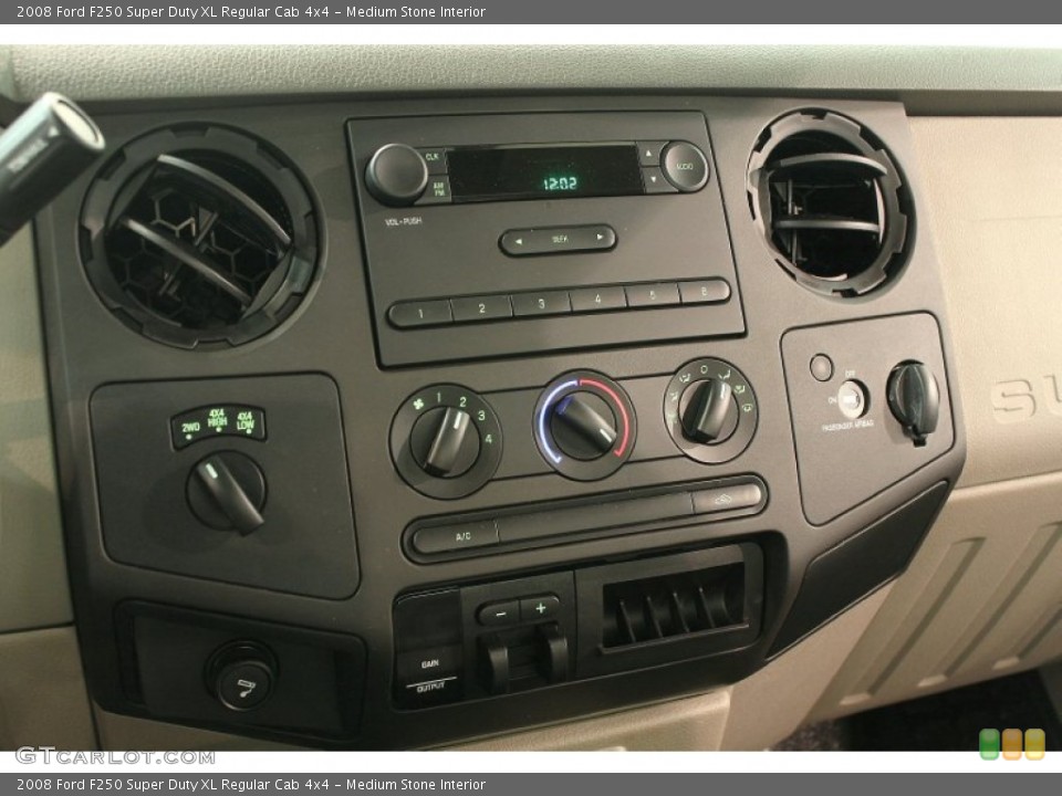 Medium Stone Interior Controls for the 2008 Ford F250 Super Duty XL Regular Cab 4x4 #64549011