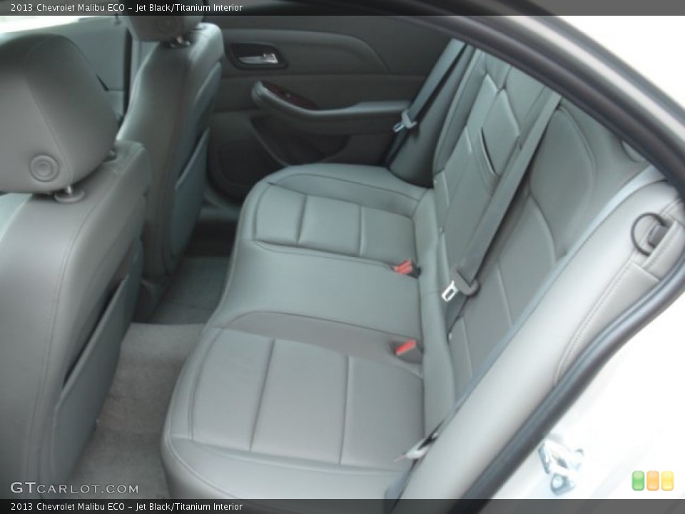 Jet Black/Titanium Interior Rear Seat for the 2013 Chevrolet Malibu ECO #64549209