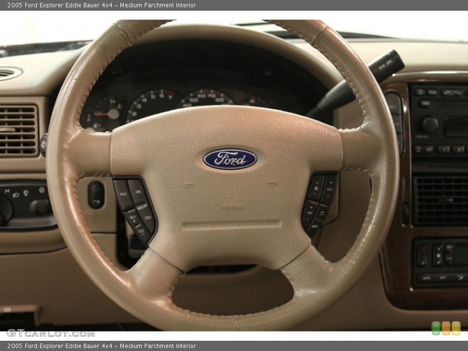 Medium Parchment Interior Steering Wheel for the 2005 Ford Explorer Eddie Bauer 4x4 #64549473