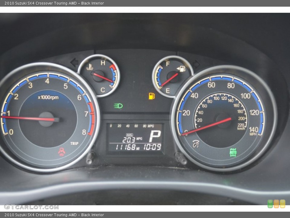 Black Interior Gauges for the 2010 Suzuki SX4 Crossover Touring AWD #64551546