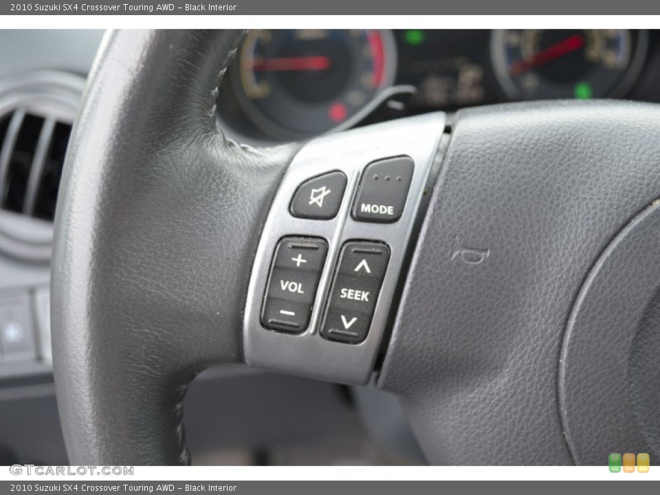 Black Interior Controls for the 2010 Suzuki SX4 Crossover Touring AWD #64551552