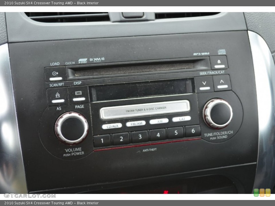 Black Interior Audio System for the 2010 Suzuki SX4 Crossover Touring AWD #64551561