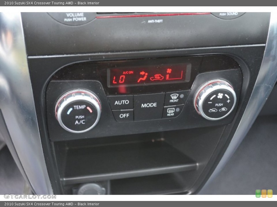 Black Interior Controls for the 2010 Suzuki SX4 Crossover Touring AWD #64551567
