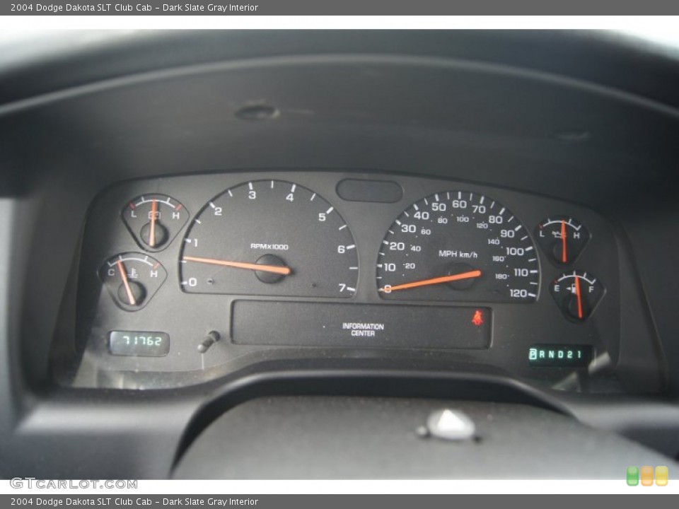 Dark Slate Gray Interior Gauges for the 2004 Dodge Dakota SLT Club Cab #64556889