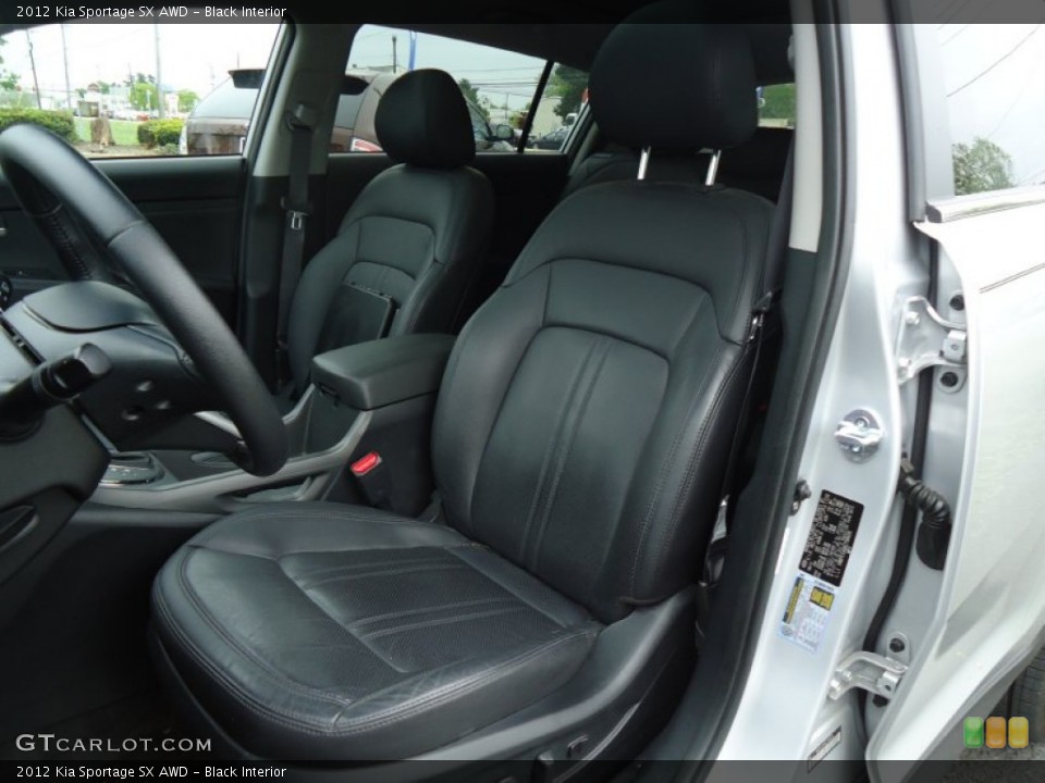 Black Interior Photo for the 2012 Kia Sportage SX AWD #64557293