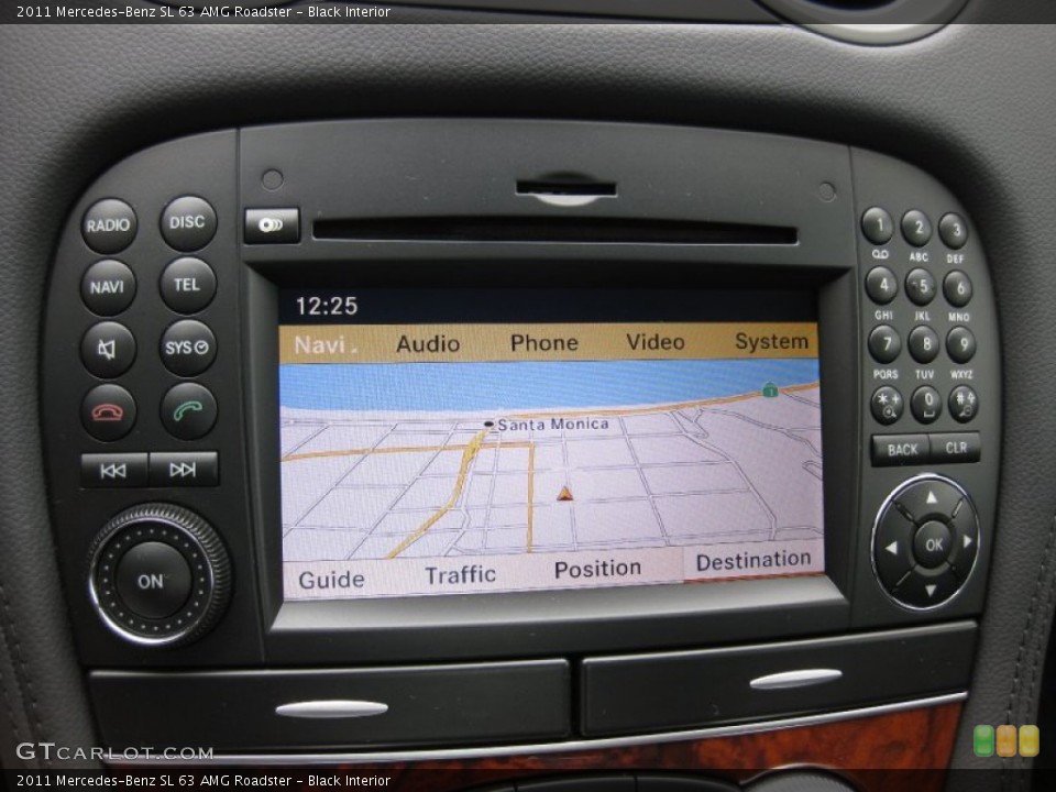 Black Interior Navigation for the 2011 Mercedes-Benz SL 63 AMG Roadster #64560072