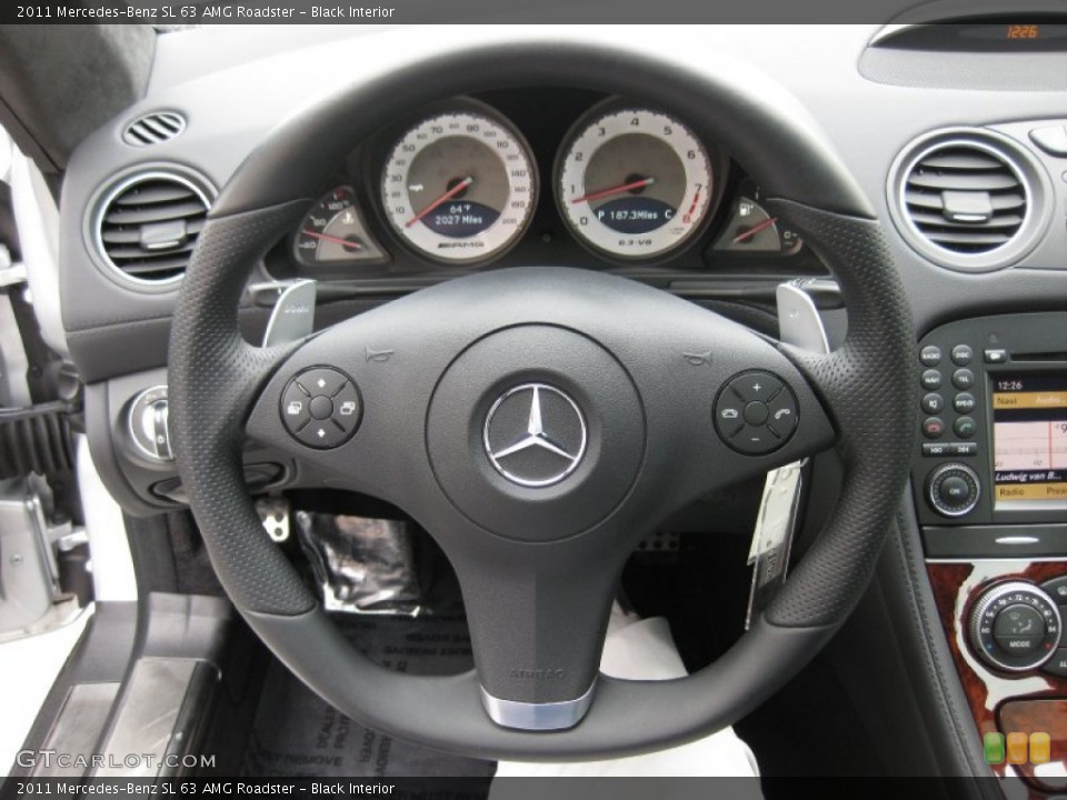 Black Interior Steering Wheel for the 2011 Mercedes-Benz SL 63 AMG Roadster #64560134