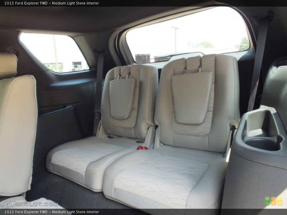 Medium Light Stone Interior Rear Seat for the 2013 Ford Explorer FWD #64561601