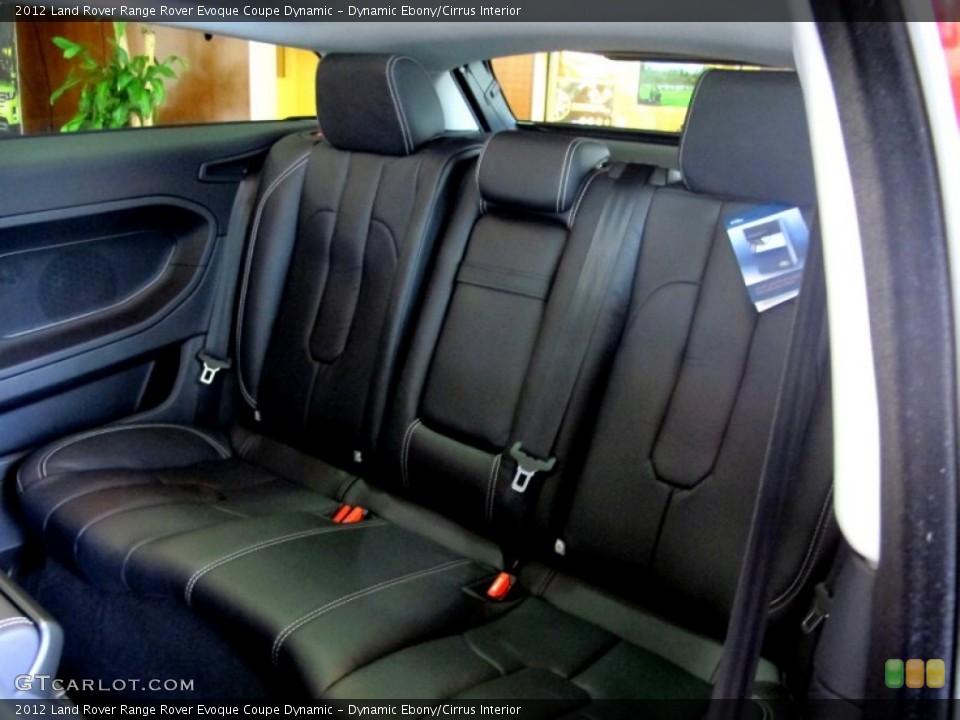 Dynamic Ebony/Cirrus Interior Rear Seat for the 2012 Land Rover Range Rover Evoque Coupe Dynamic #64566896