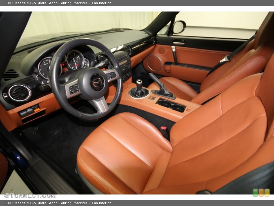 Tan Interior Photo for the 2007 Mazda MX-5 Miata Grand Touring Roadster #64569221
