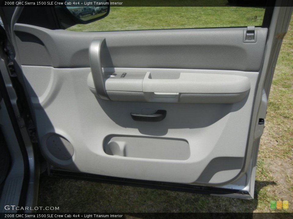 Light Titanium Interior Door Panel for the 2008 GMC Sierra 1500 SLE Crew Cab 4x4 #64574477