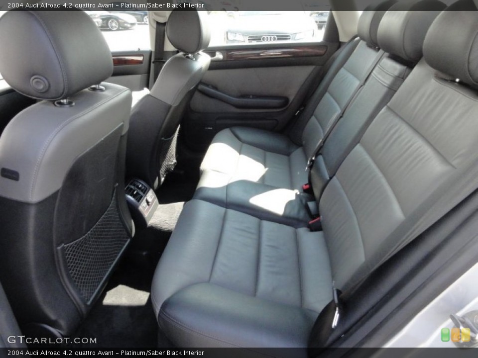 Platinum/Saber Black Interior Rear Seat for the 2004 Audi Allroad 4.2 quattro Avant #64577870