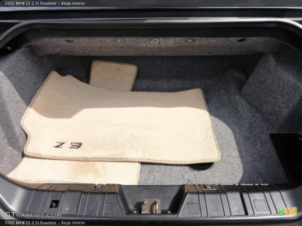 Beige Interior Trunk for the 2002 BMW Z3 2.5i Roadster #64578746
