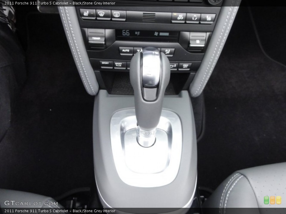 Black/Stone Grey Interior Transmission for the 2011 Porsche 911 Turbo S Cabriolet #64582310