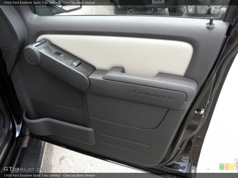 Charcoal Black Interior Door Panel for the 2009 Ford Explorer Sport Trac Limited #64584875