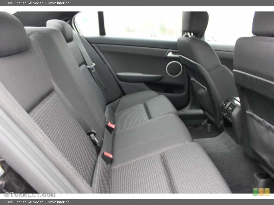 Onyx Interior Rear Seat for the 2009 Pontiac G8 Sedan #64585916