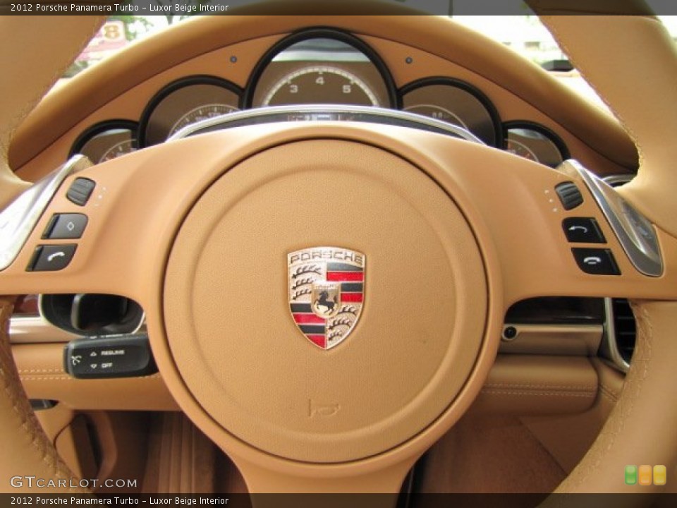 Luxor Beige Interior Steering Wheel for the 2012 Porsche Panamera Turbo #64597305