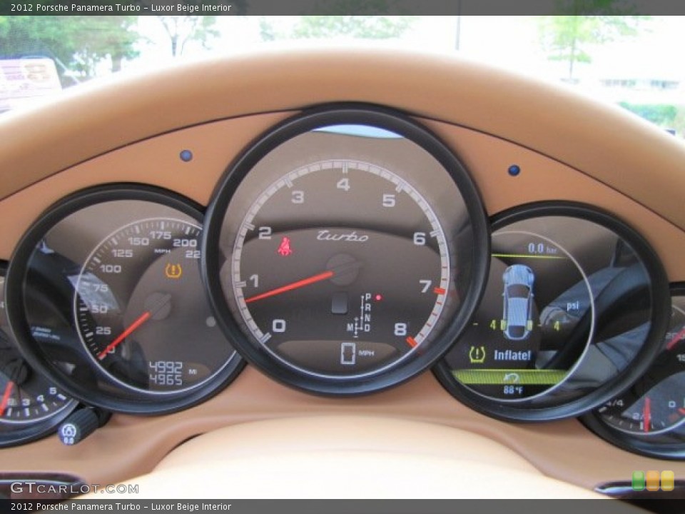 Luxor Beige Interior Gauges for the 2012 Porsche Panamera Turbo #64597321