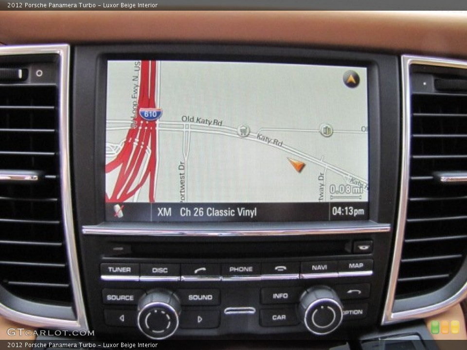 Luxor Beige Interior Navigation for the 2012 Porsche Panamera Turbo #64597335