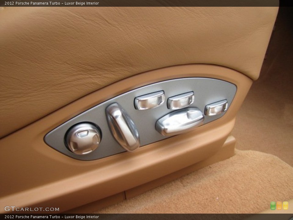 Luxor Beige Interior Controls for the 2012 Porsche Panamera Turbo #64597353