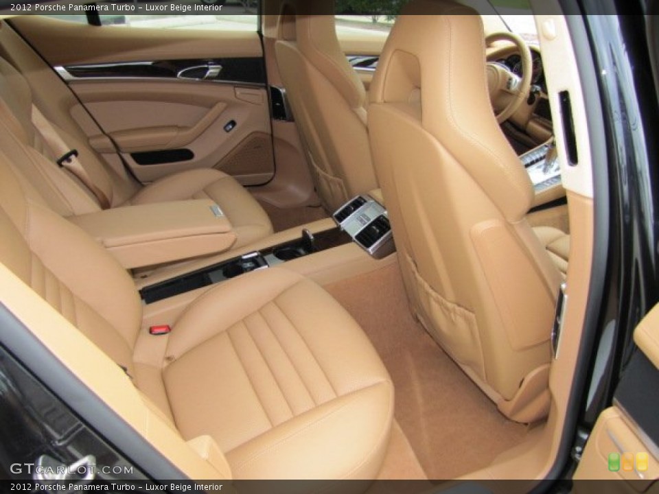 Luxor Beige Interior Rear Seat for the 2012 Porsche Panamera Turbo #64597362