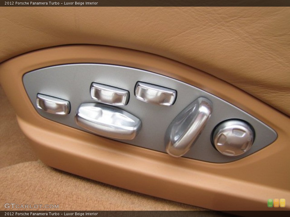 Luxor Beige Interior Controls for the 2012 Porsche Panamera Turbo #64597404