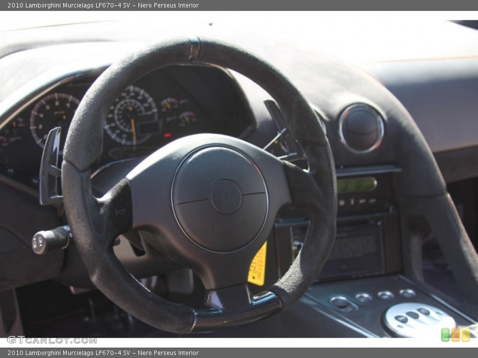 Nero Perseus Interior Steering Wheel for the 2010 Lamborghini Murcielago LP670-4 SV #64597680