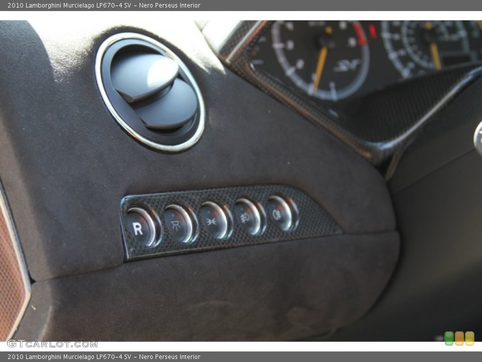 Nero Perseus Interior Controls for the 2010 Lamborghini Murcielago LP670-4 SV #64597733