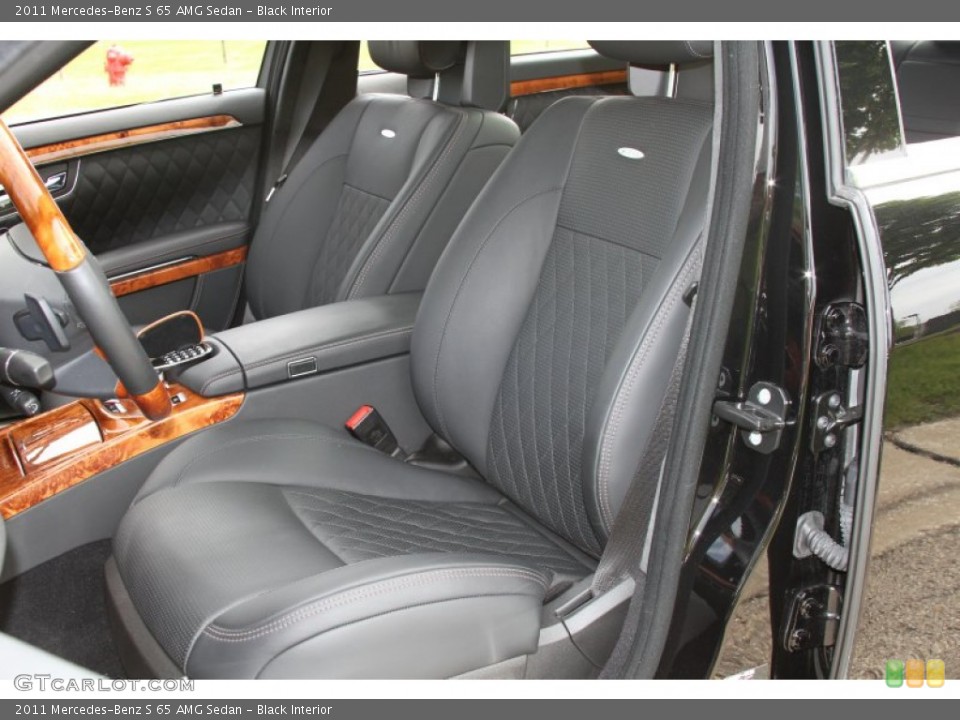 Black Interior Front Seat for the 2011 Mercedes-Benz S 65 AMG Sedan #64597911
