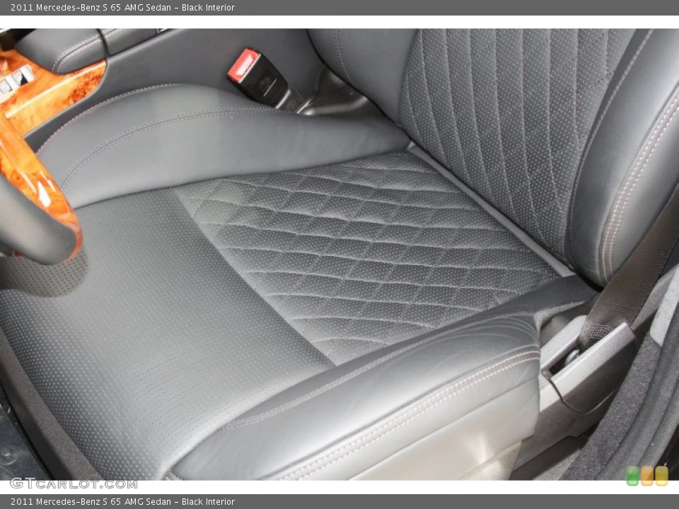 Black Interior Front Seat for the 2011 Mercedes-Benz S 65 AMG Sedan #64597917