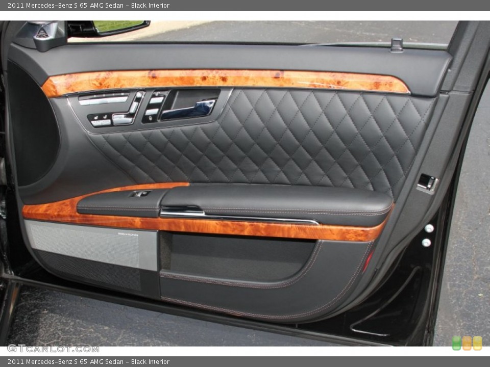 Black Interior Door Panel for the 2011 Mercedes-Benz S 65 AMG Sedan #64598004