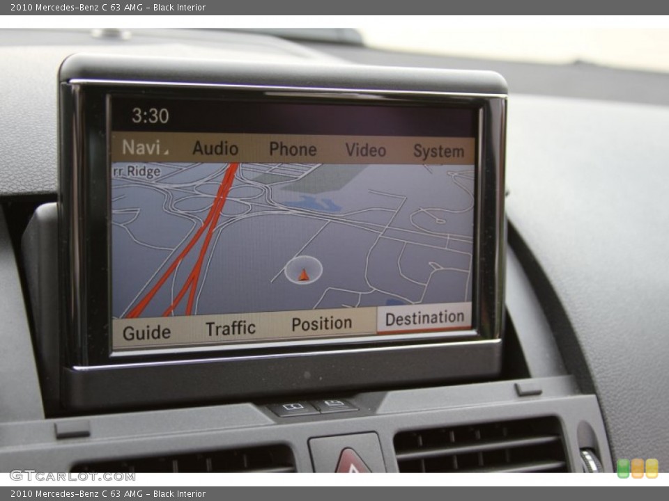 Black Interior Navigation for the 2010 Mercedes-Benz C 63 AMG #64599732