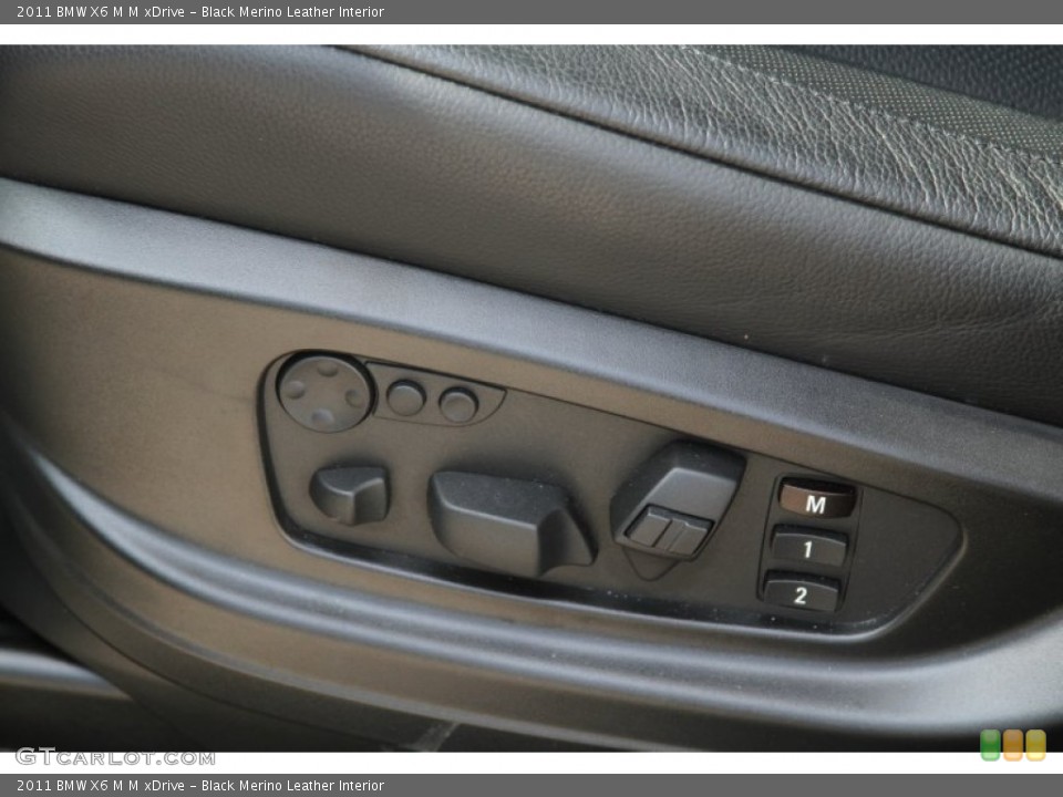 Black Merino Leather Interior Controls for the 2011 BMW X6 M M xDrive #64600872