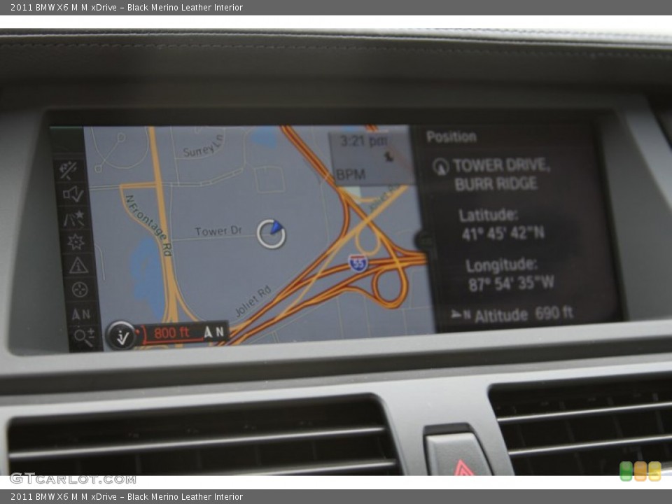 Black Merino Leather Interior Navigation for the 2011 BMW X6 M M xDrive #64600932