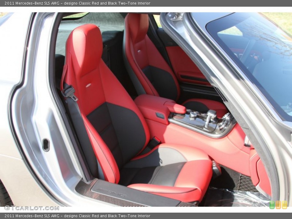 designo Classic Red and Black Two-Tone Interior Photo for the 2011 Mercedes-Benz SLS AMG #64601044