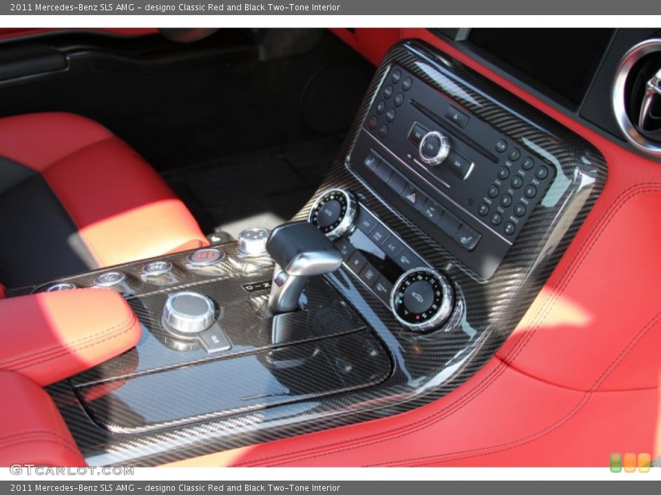 designo Classic Red and Black Two-Tone Interior Controls for the 2011 Mercedes-Benz SLS AMG #64601069