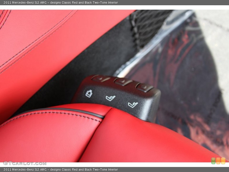 designo Classic Red and Black Two-Tone Interior Controls for the 2011 Mercedes-Benz SLS AMG #64601085
