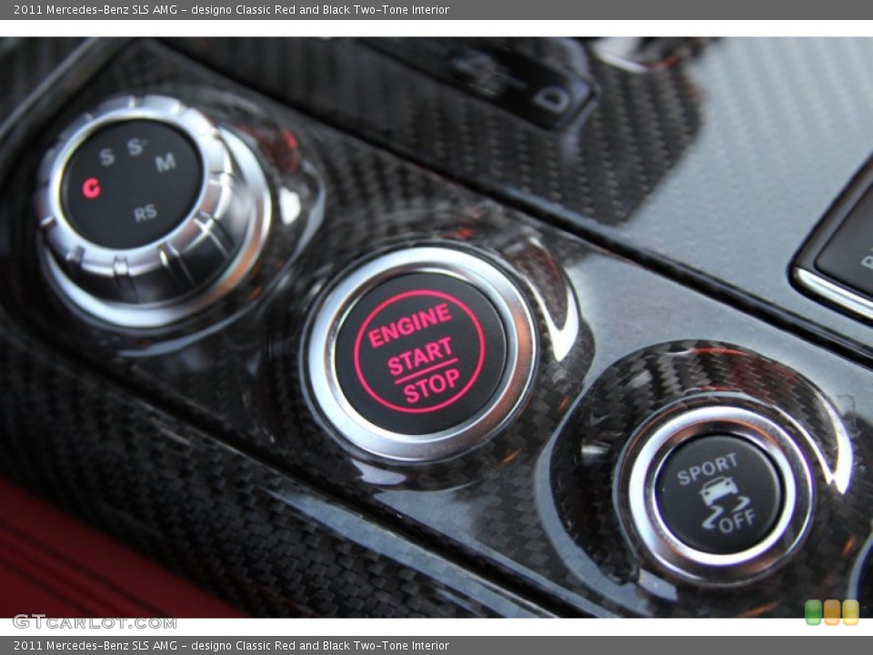 designo Classic Red and Black Two-Tone Interior Controls for the 2011 Mercedes-Benz SLS AMG #64601103